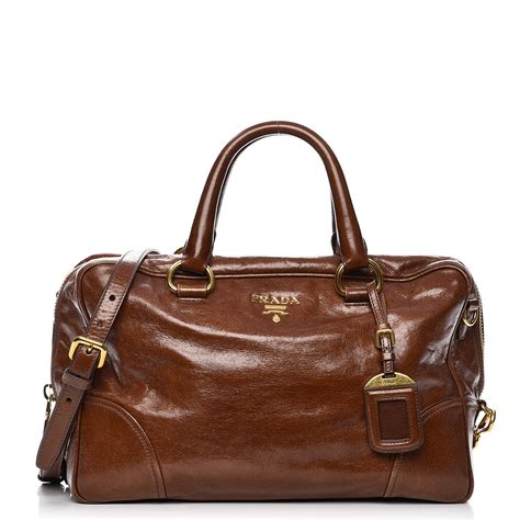 prada vitello shine boston bag palissandro|Prada Palissandro Vitello Shine, Women's Fashion, Bags.